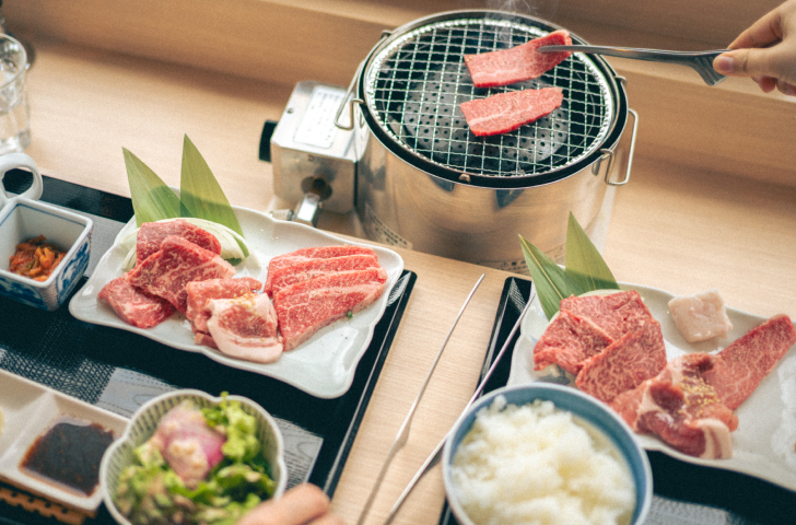 佐賀牛の上品な油が野菜に染み込む
